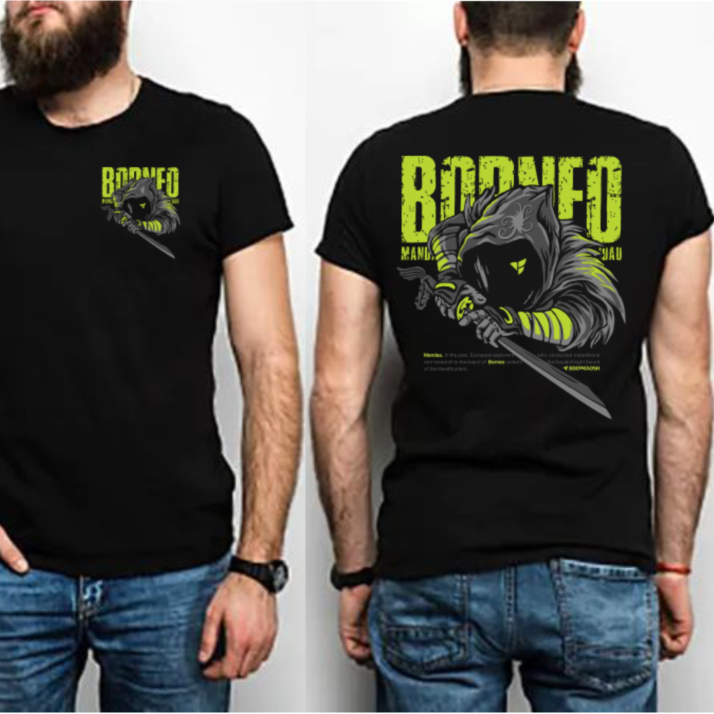 KAOS PRIA DISTRO ORIGINAL ETNIK DAYAK BORNEO