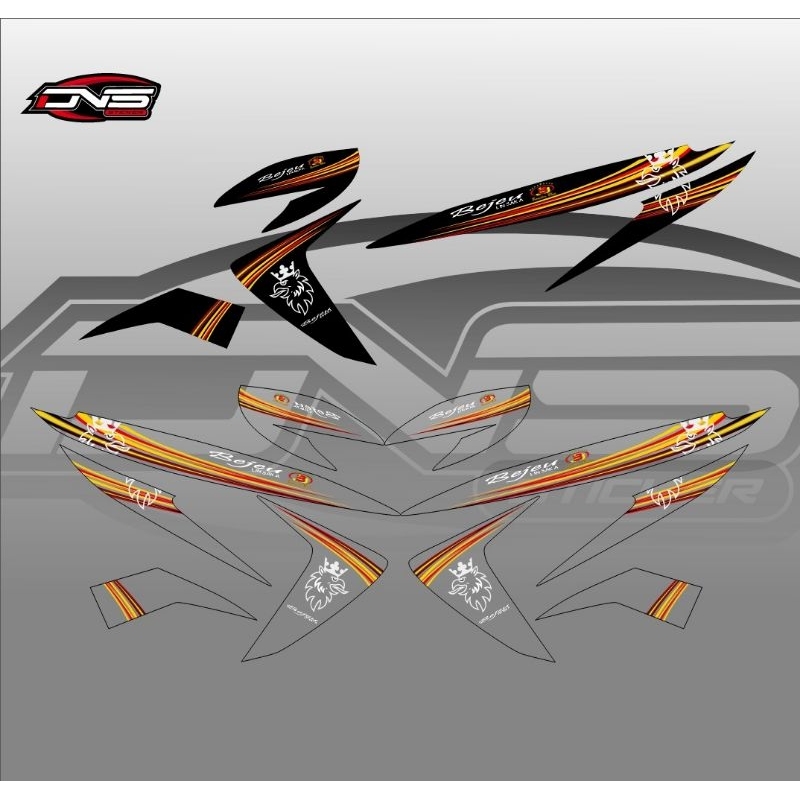 Striping Vario 110 esp-fi livery bus bejeu sticker transparan livery bus bejeu Vario 110