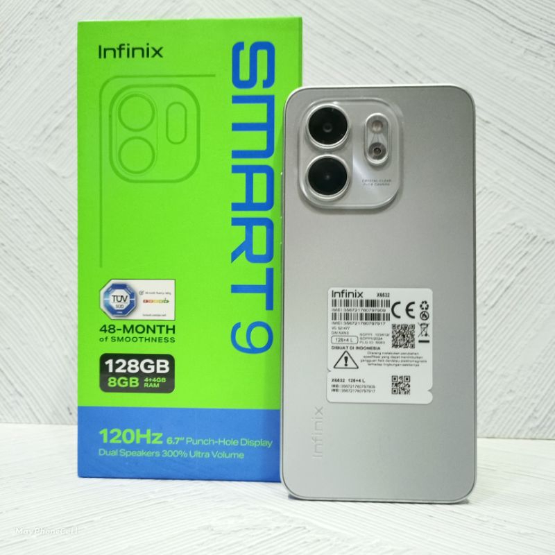 Infinix Smart 9 4/128 GB Handphone Second Bekas Fullset