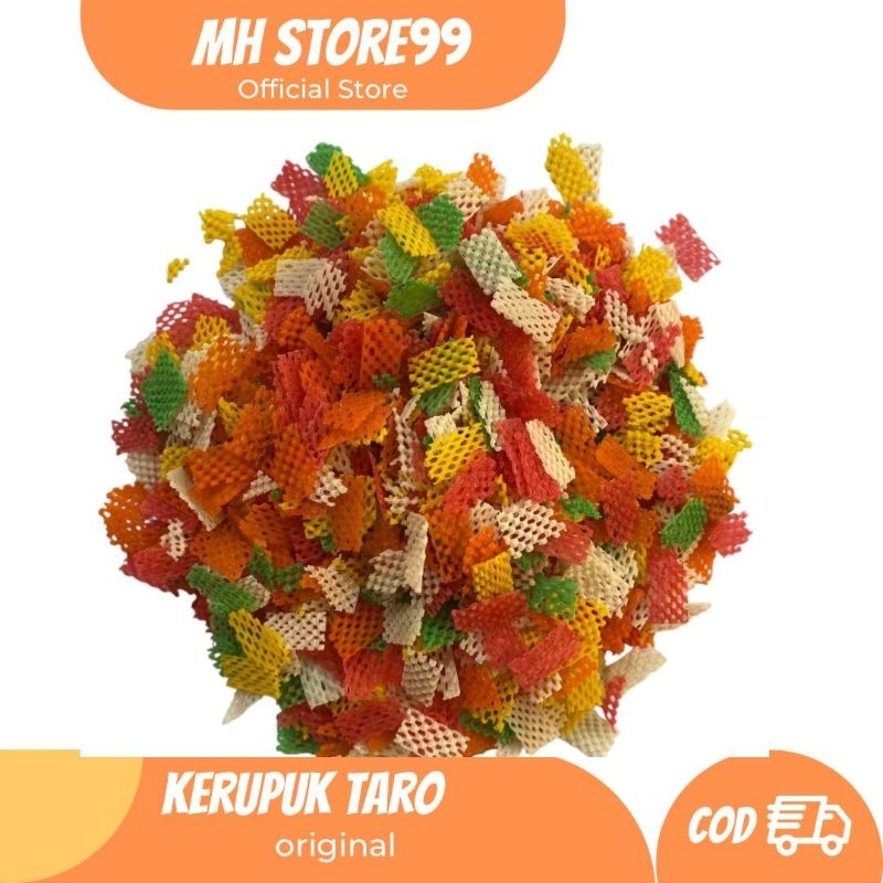 

[1kg] Kerupuk taro warna warni