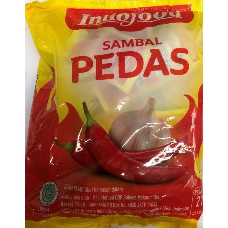 

Indofood Sambal Pedas Sachet [8g/ 24sachet/ pak]