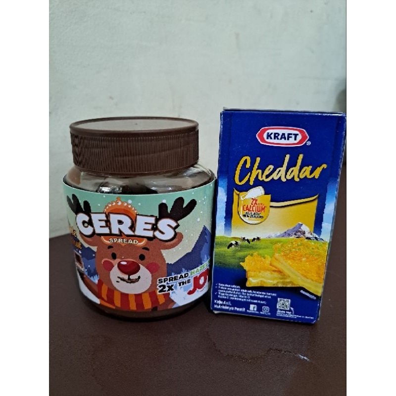 

Ceres Double Choco Hazelnut dan Kraft Cheddar
