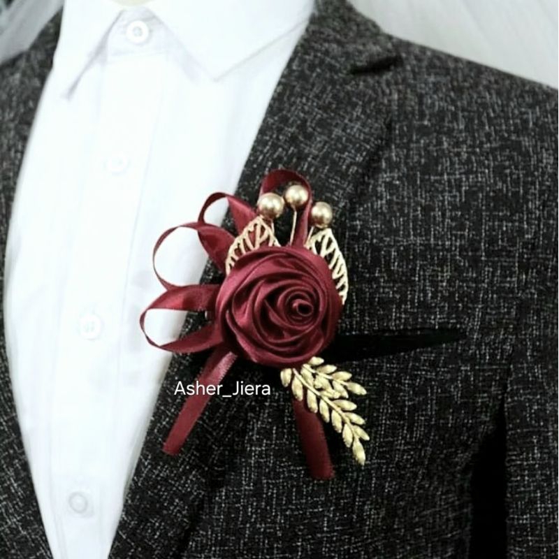 Lapelpin Groomsmen flowers , pin jas bunga , corsage wedding