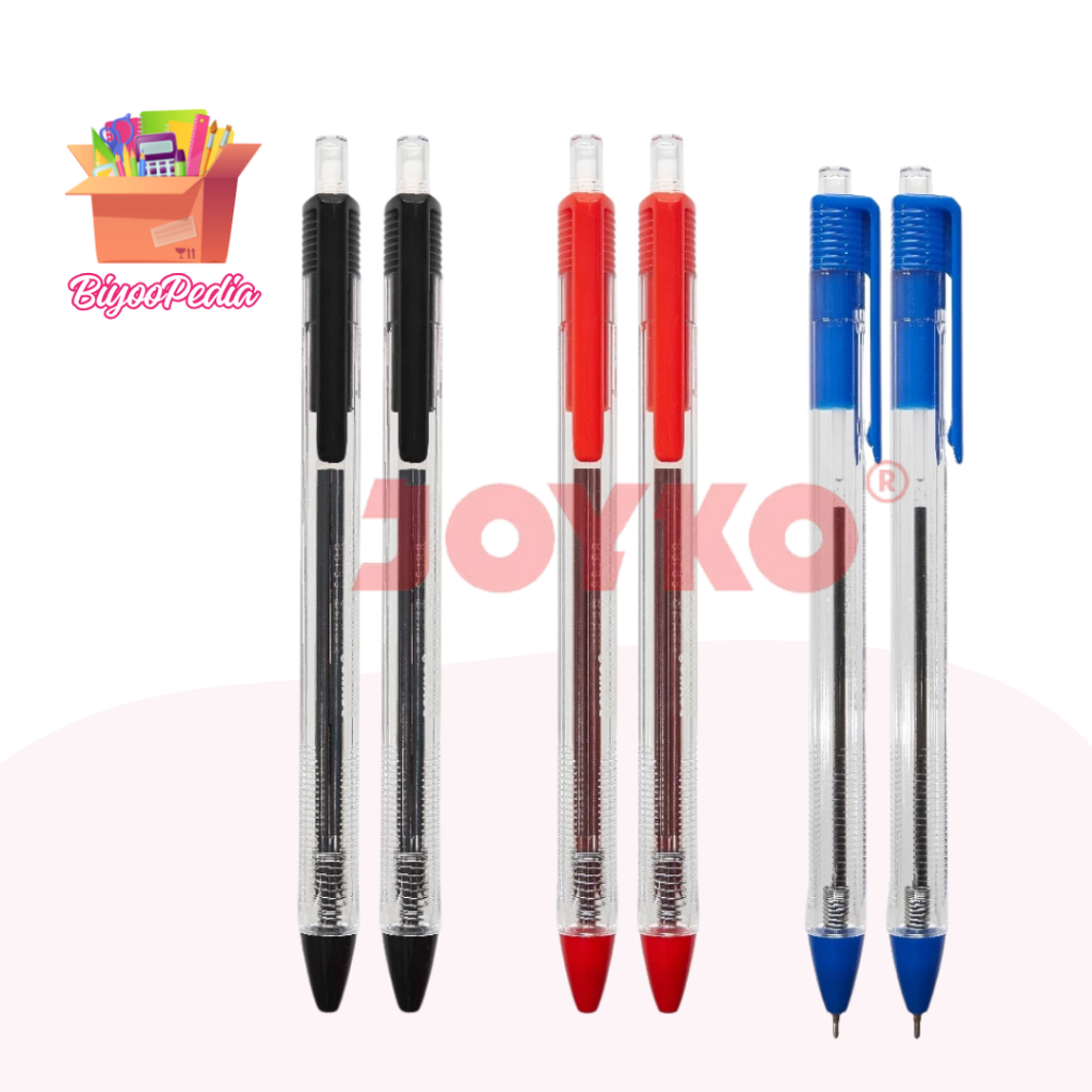 

Joyko 1 Lusin Pulpen BP 349 Vocus Trans 0.7mm Bolpoin Pulpen Pena