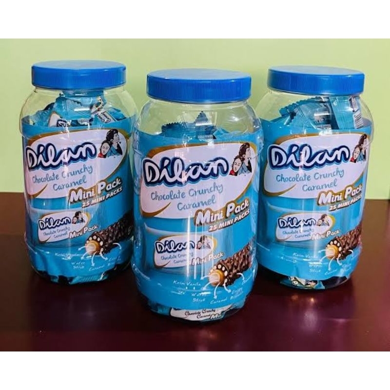 

Dilan Mini Pack Cokelat Crunchy Caramel 1 dus isi 8 toples