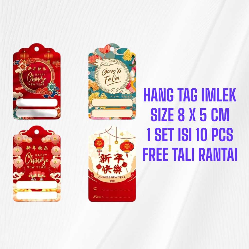 

Hang Tag Imlek From To Kartu Ucapan Imlek Hang Tag Ucapan Chinese New year - FREE Rantai Biji Lada