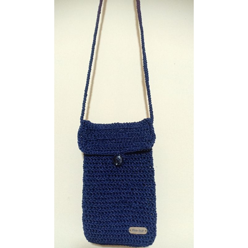 POUCH HP POLY RAJUT / TAS SELEMPANG HP RAJUT / DOMPET HP WANITA RAJUT