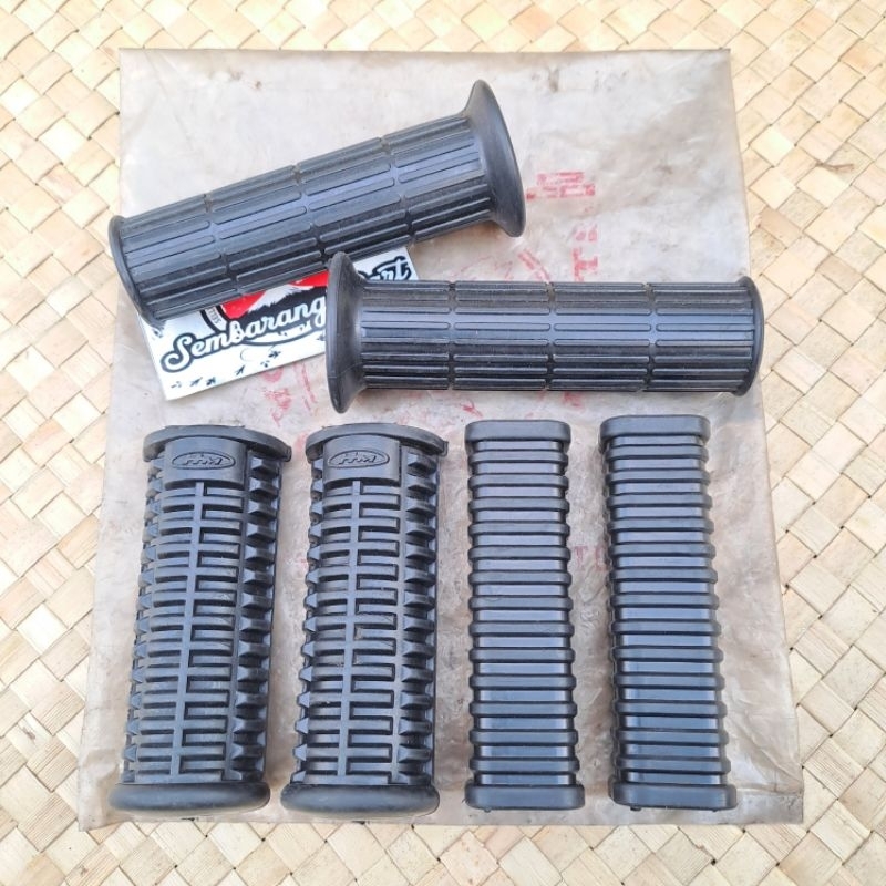 HANDGRIP HAND GRIP KARET STEP FOOTSTEP PIJAKAN KAKI DEPAN BELAKANG HONDA C70 C 70 ORIGINAL NOS JAPAN