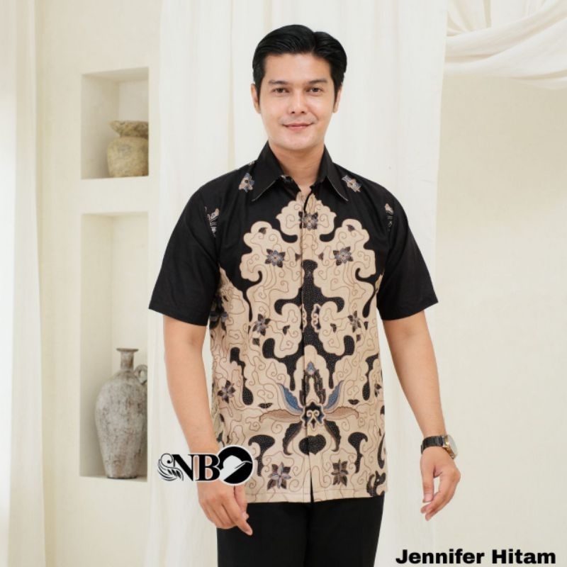 LAKUNA BATIK Baju batik pria dewasa modern baju batik cowok lengan pendek hem batik cowok modis
