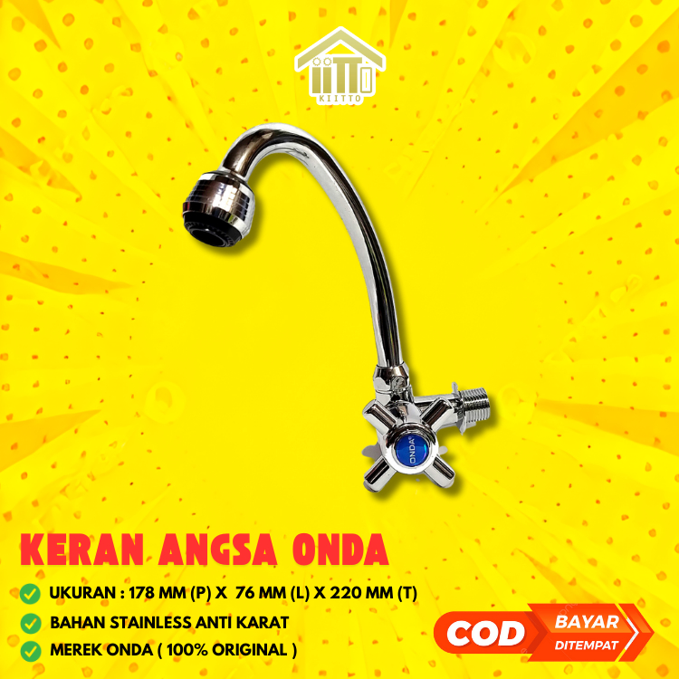 KERAN CUCI PIRING / KRAN DAPUR ANGSA ONDA V 632 CA / KRAN DAPUR ONDA V 632 CA / ONDA KRAN DAPUR V 63