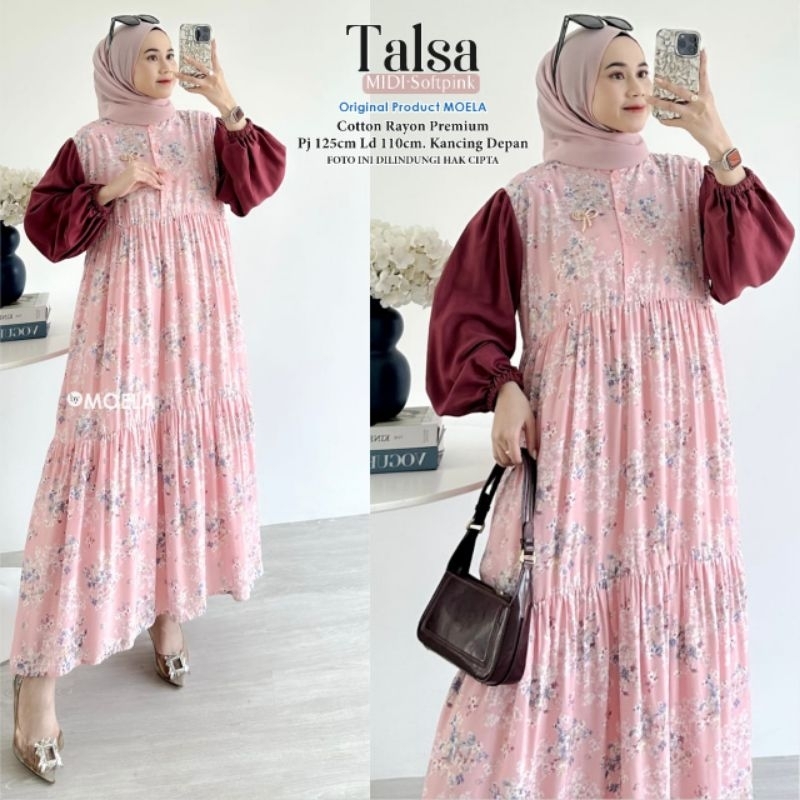 TALSA MIDI DRESS BY MOELA MIDI KOMBINASI BEST SELLER