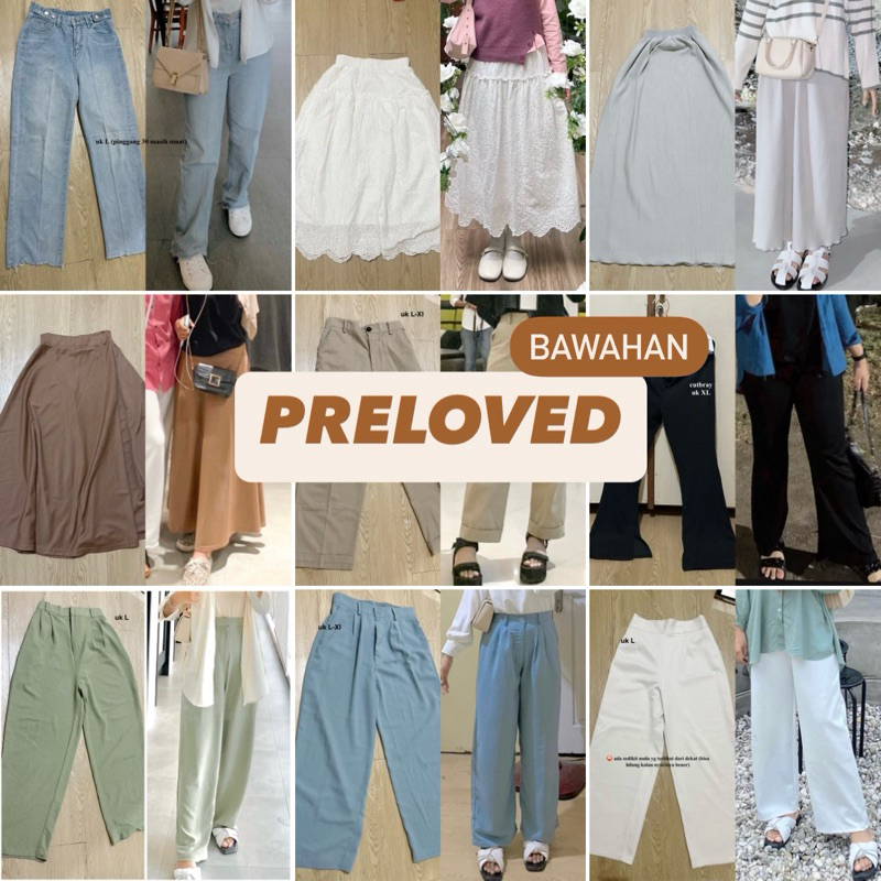 [PRELOVED] Bawahan Jeans/Kulot/Rok/Skirt