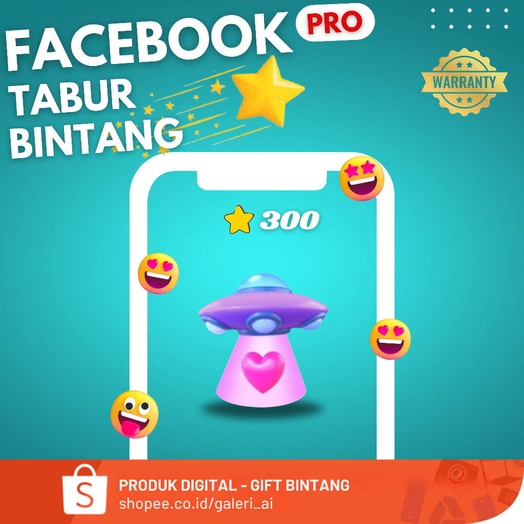 GIFT BINTANG F4CEBOOK  BINTANG FACEBOOK PROFESSIONAL