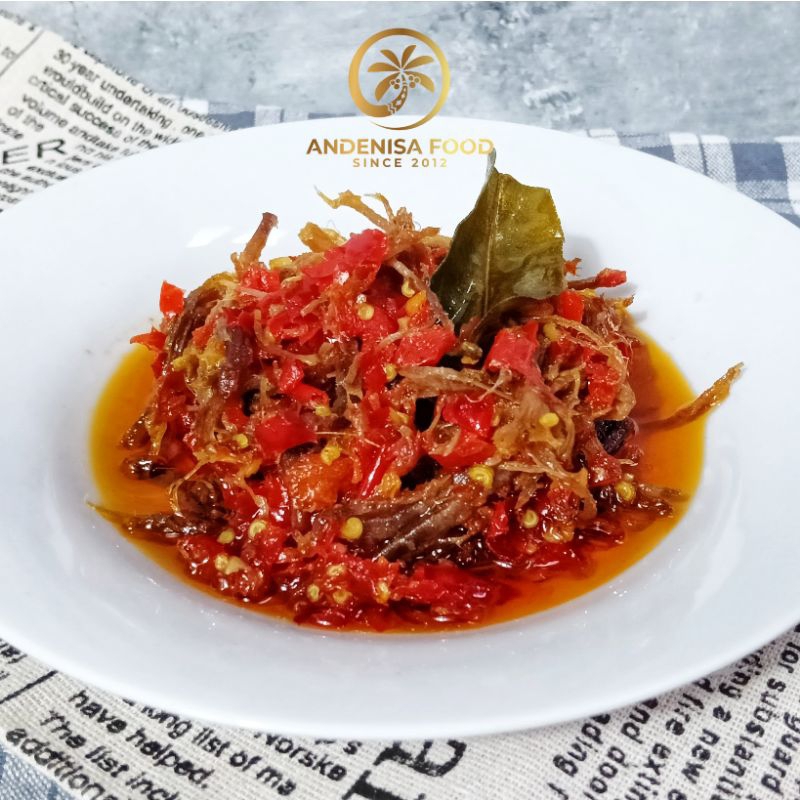 

Dendeng Suwir Balado Andenisa Food berat 100 gr