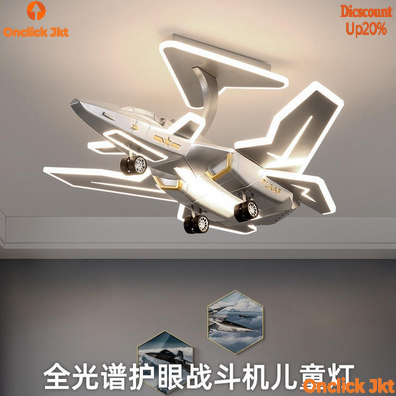 Lampu plafon LED pesawat terbang lampu langit-langit mewah lampu plafon hias kamar tidur anak