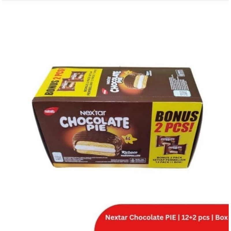 

Nabati Nextar Chocolate Pie Richoco Marshmallow isi 12 + 2 Pcs ( Jika Masih Promo )