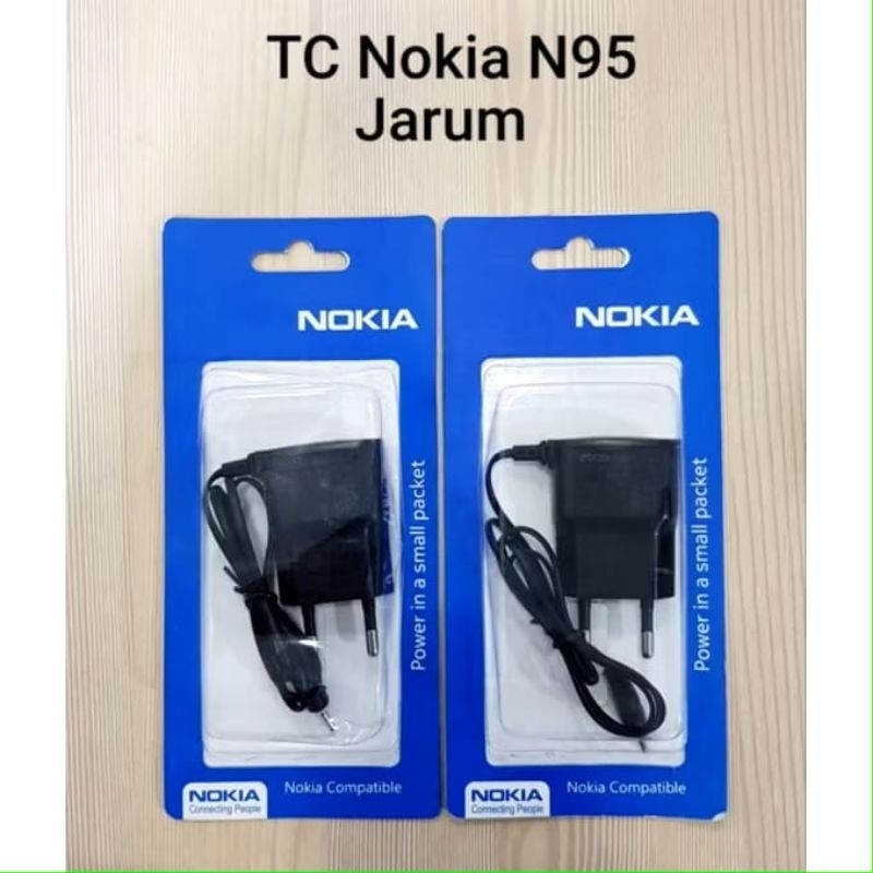 Travel Charger NOKIA N95 JARUM KECIL CAsan HP NOKIA jadul n70 N93 N95