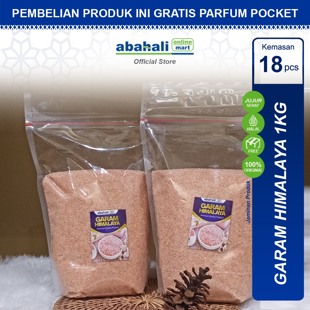 

Promo Beli 18 Pcs - Garam Himalaya 1Kg Gratis Parfum Pocket Original Himalaya