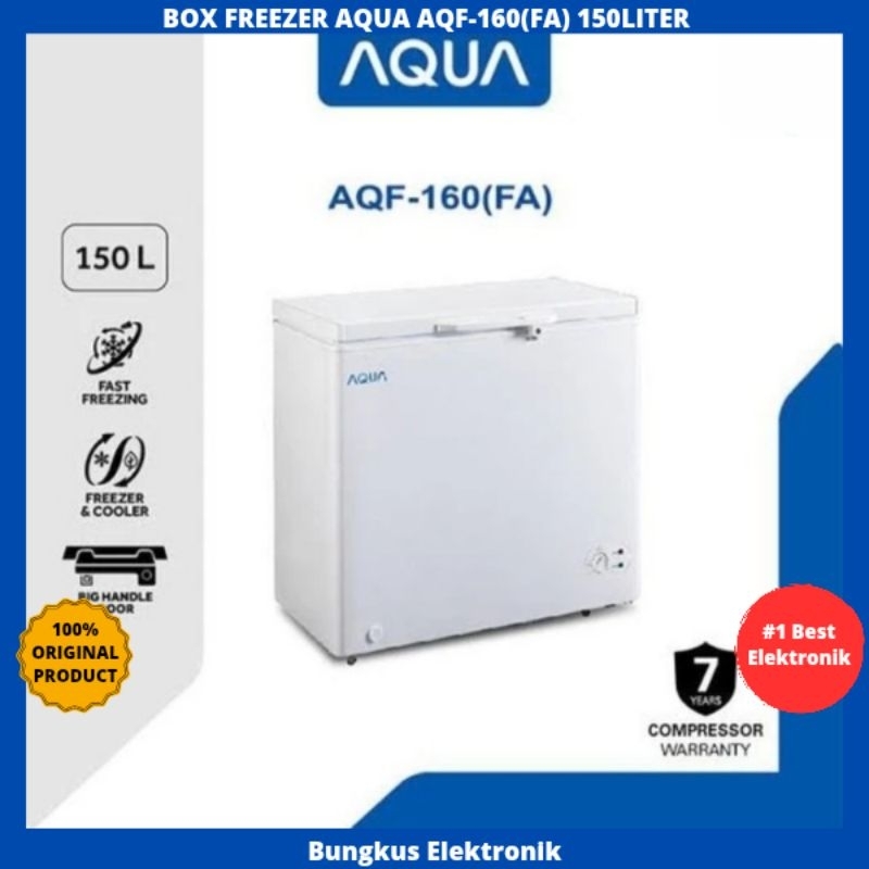 BOX FREEZER AQUA AQF-160 150LITER CHEST FREEZER AQUA 150L