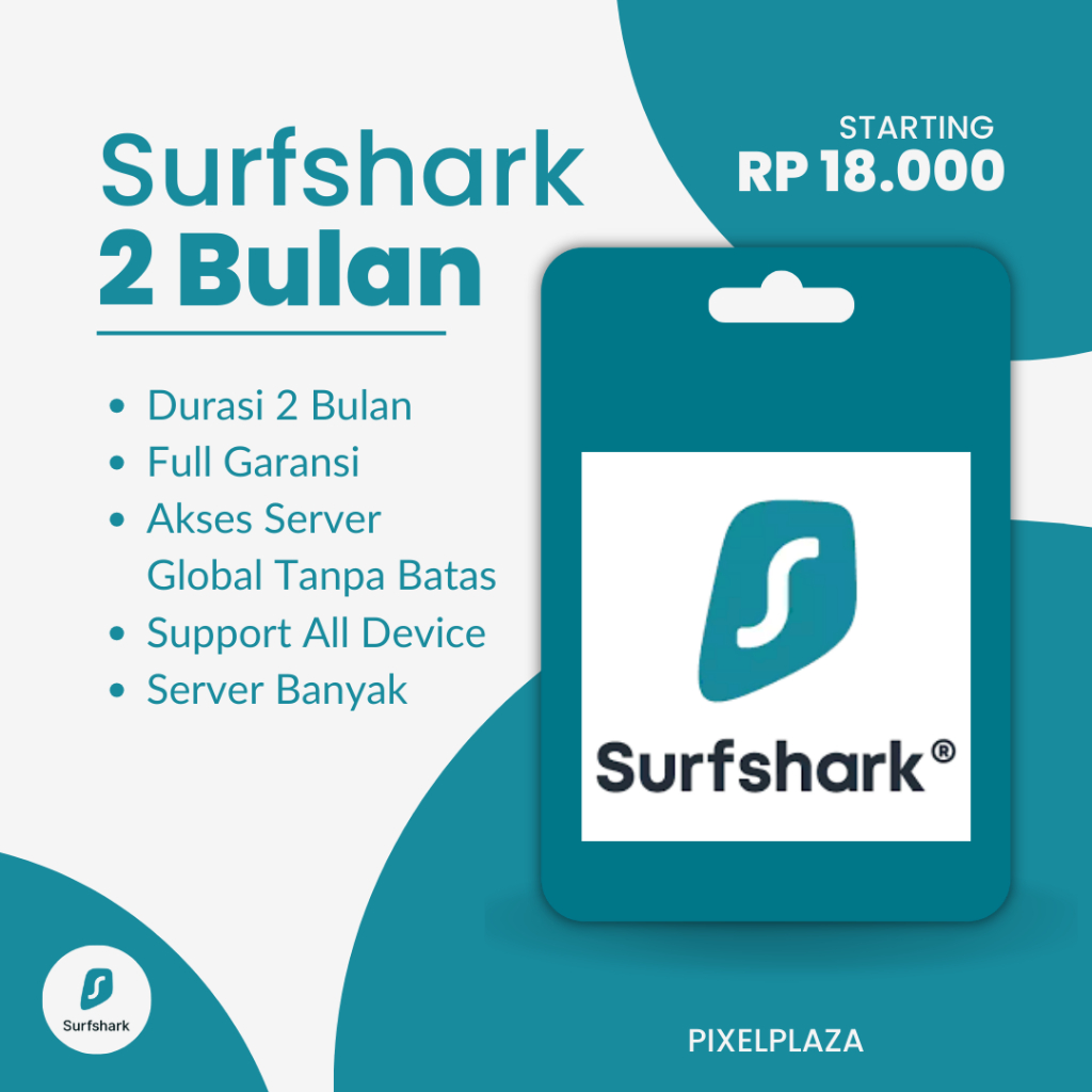 SURFSHARK VPN PREMIUM 2 BULAN