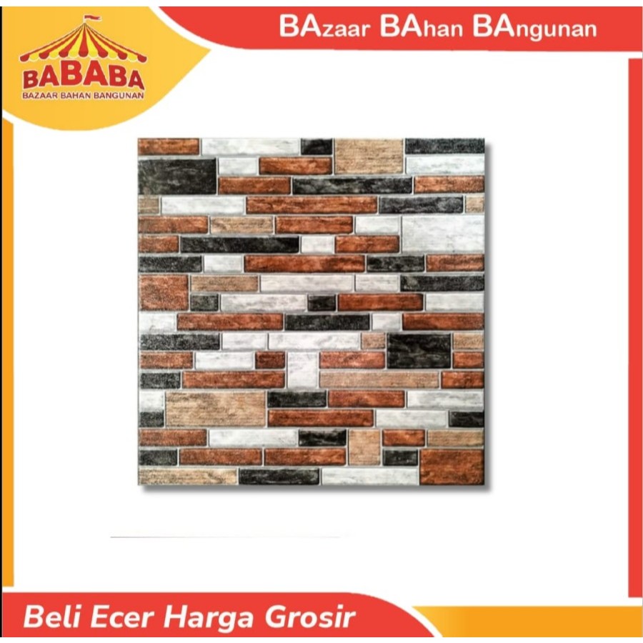 Keramik Lantai Avignon 50x50 Bari Brown / Keramik Batu Alam