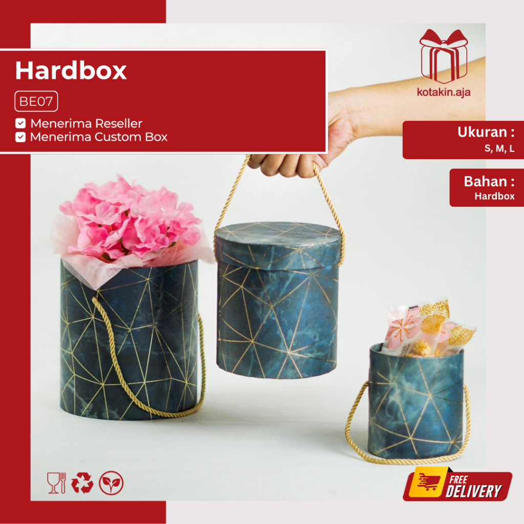 

Round Bloom Box / Kotak Bunga Box Bunga / Box Florist / Giftbox / Hardbox / Kotak Kado / Gift Box / Kotak kado Ulang Tahun I BE07-BO09
