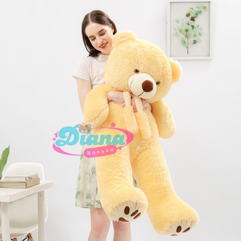 Boneka jumbo besar beruang teddy bear syal telapak 1.2 meter boneka syal tedy bear syal  1.2 m