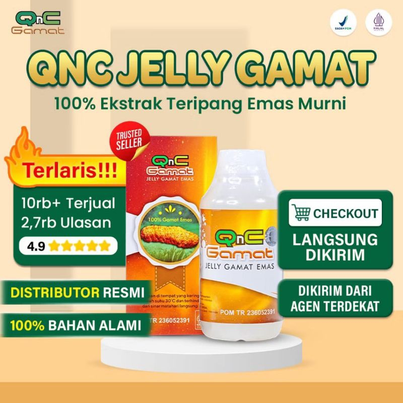 

Qnc Jelly Gamat Emas Asli Ekstrak Tripang Emas Asli 100% Original Terdaftar BPOM