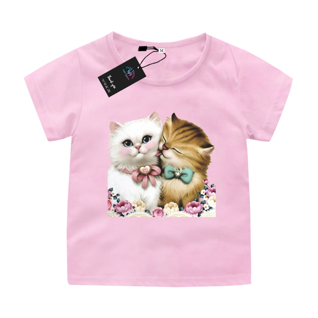 Kaos Kucing Anak Perempuan Atasan Anak Unisex  Toko 9939