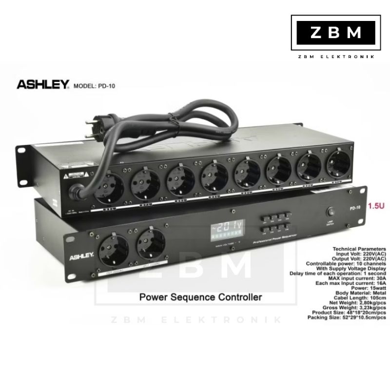 Power Controller ASHLEY PD-10 / PD 10 / PD10 Original