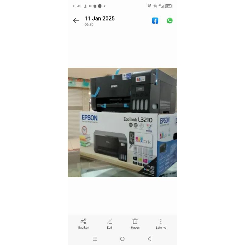 printer epson L3210 baru