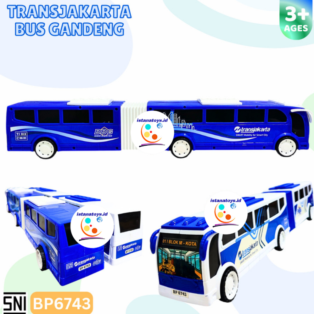 ID Mainan Bus Gandeng Transjakarta BP6743