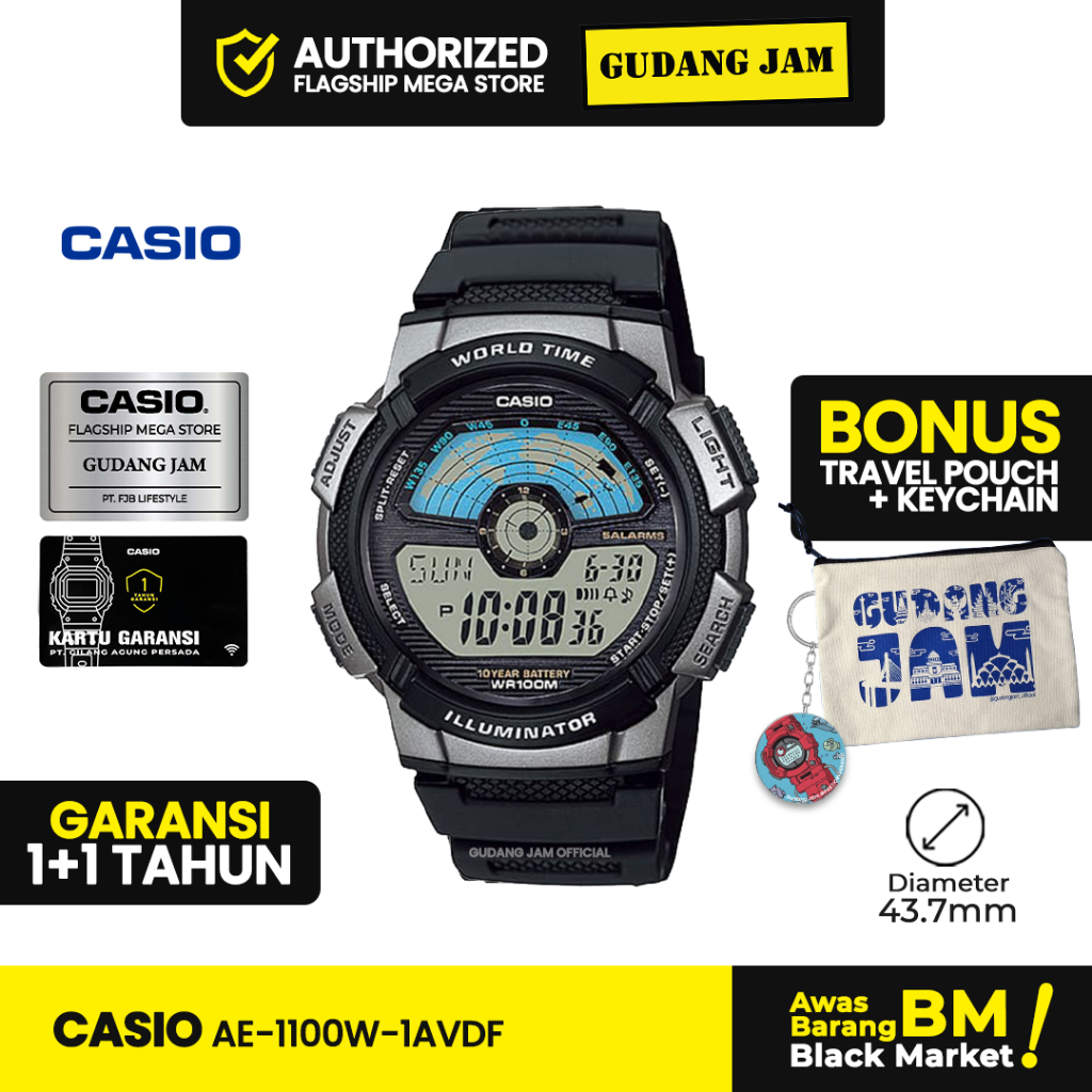 Casio General AE-1100W-1AVDF AE-1100W AE-1100 AE1100W AE1100