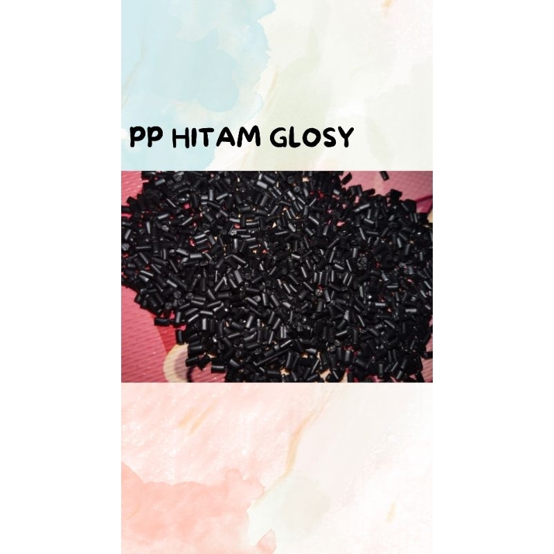 BIJI PLASTIK - PP HITAM GLOSY IDR 11.500/KG