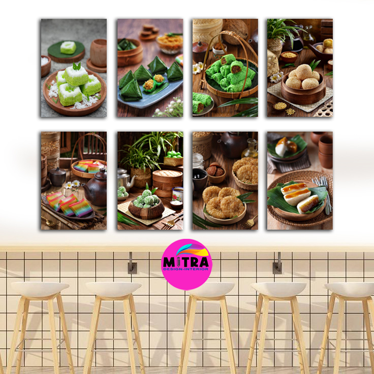 Hiasan dinding walldecor jajanan pasar Poster Cafe hiasan rumah makan Cafe Gaul Menu Cafe Pajangan C