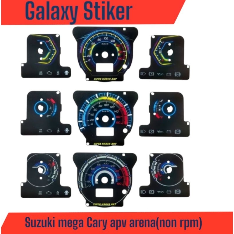 Speedometer papan Variasi Mobil Suzuki Mega Cary APV arena non rpm