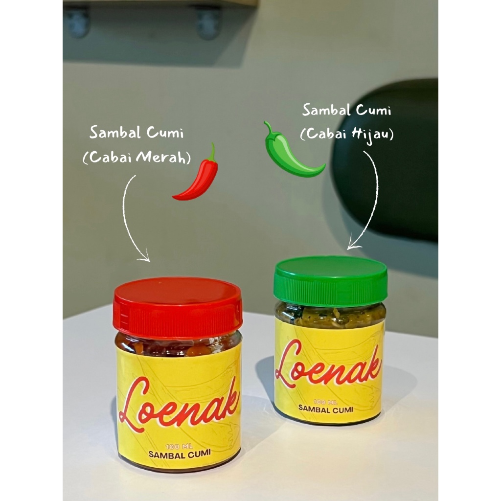 

LOENAK Sambal Cumi Cabai Merah / Cabai Hijau 120gr