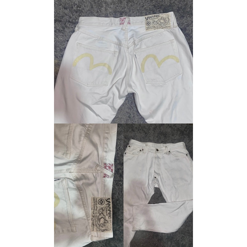 jeans evisu white original from japanese