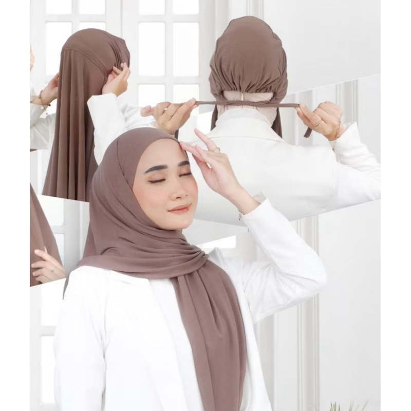 Segitiga Instan Inner Jersey/Hijab Inner Segitiga Premium