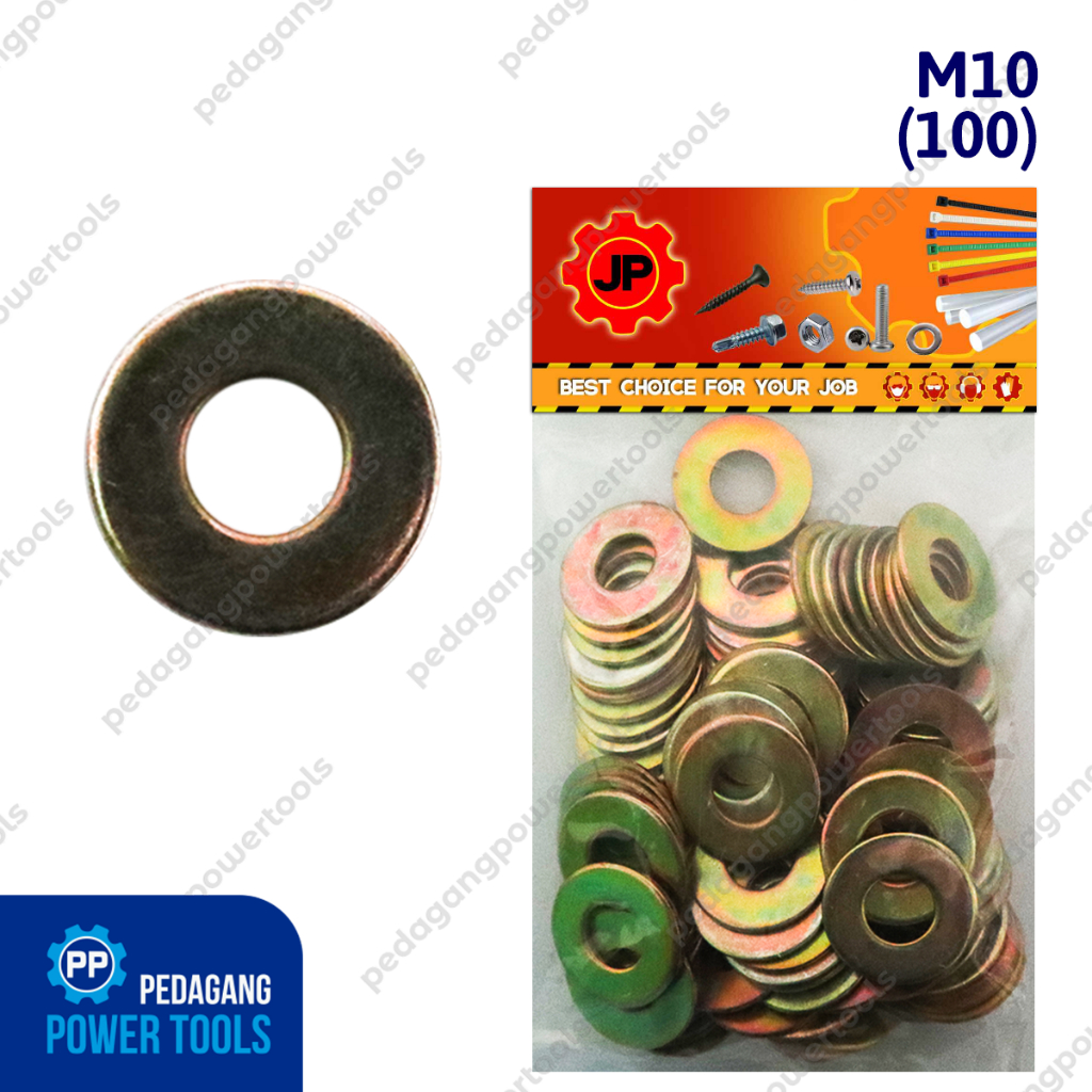 RING PLAT M 10 - RING PLAT BAUT M10 ISI 100 PCS