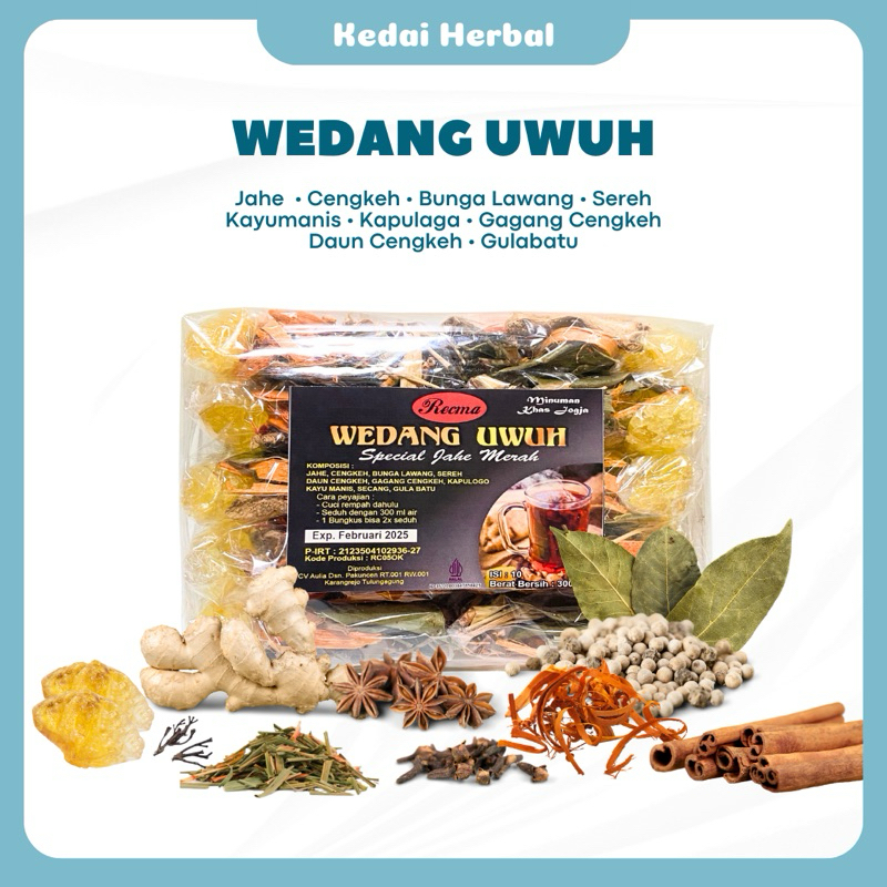 

Wedang Uwuh 10 Rempah Komplit Special Jahe Merah