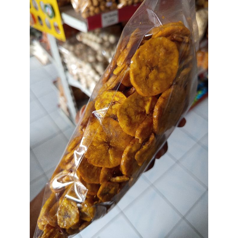 

pisang agung keripik pisang , pisang manis kering renyah pisang koin450gr