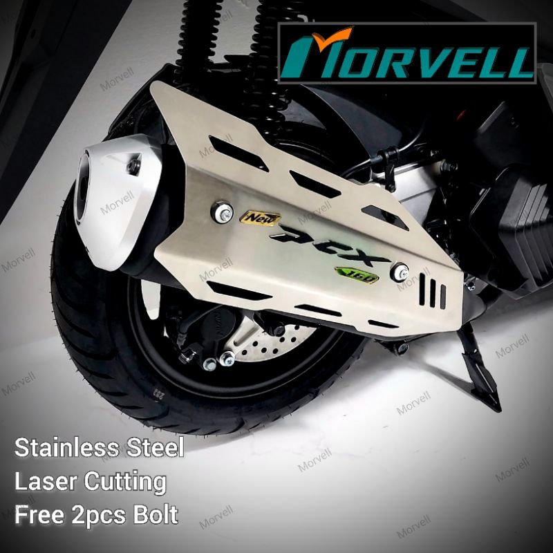 honda pcx 160 2021 - 2026 cover knalpot - muffler cover atau baut knalpot
