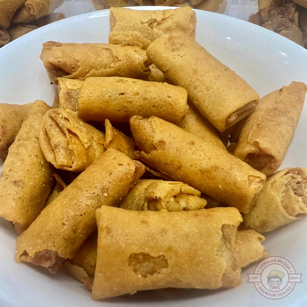 

Sumpia Udang Special 500 gr / Sumpia Udang Pedas / Lumpia Udang Pedas | Camilan Medan