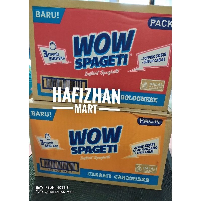 

Wow spaghetti Carbonara & Bolognese 1 dus 40 pcs