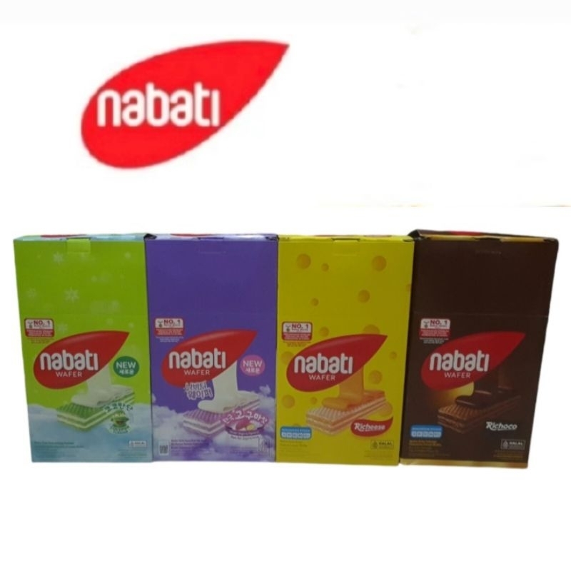 

Nabati Wafer (Box) / Richeese Richoco WAFER 500 / Keju Coklat Korean Goguma