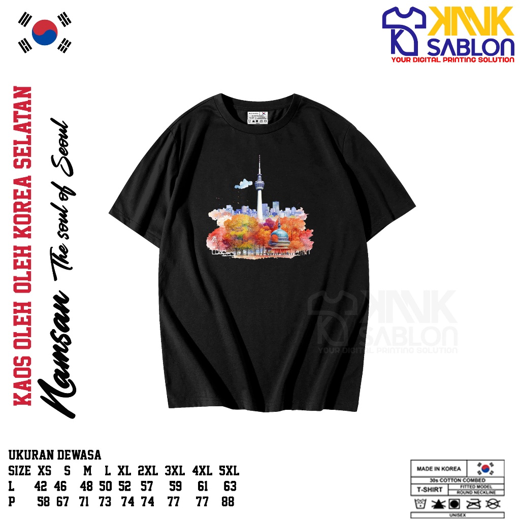 KAOS OLEH OLEH SOUVENIR KOREA - Baju Souvenir Oleh-Oleh Korea Seoul- KAOS OLEH-OLEH KOREA - KAOS OLE