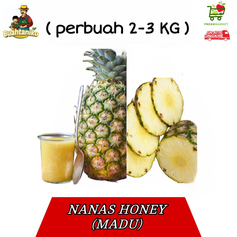 

Nanas Honey CROWN [perbuah] 2-3 Kg