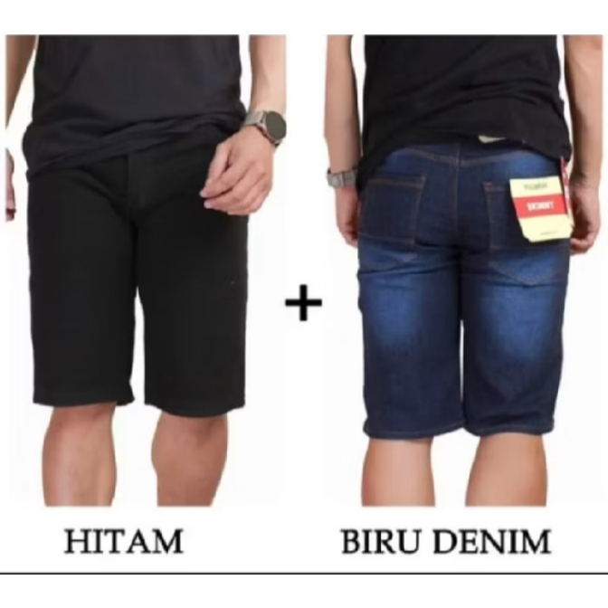 (BELI 1 GRATIS 1)Celana Jeans Pendek Pria 2025 TERBARU DI TOKO MRJ BINTANG JEANS