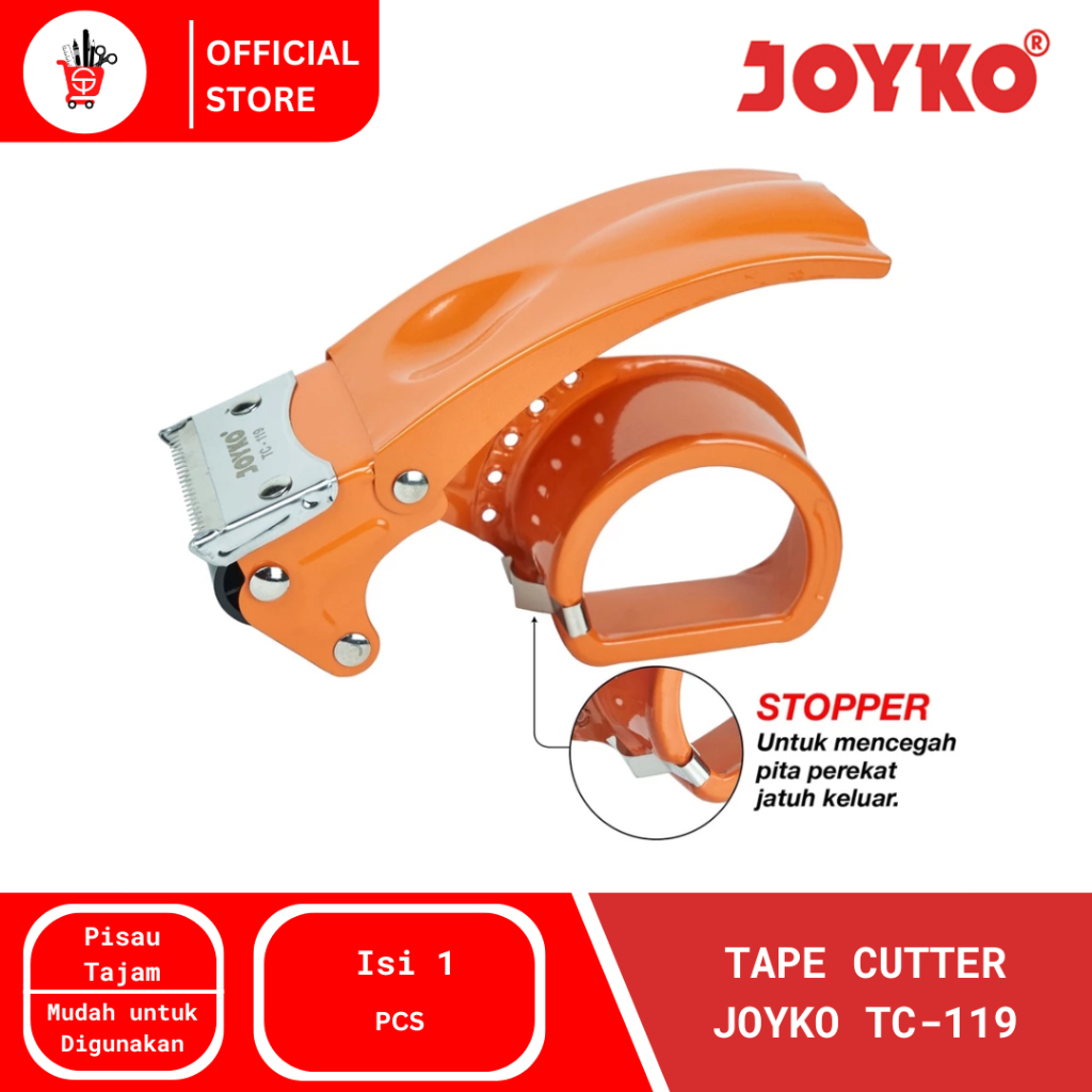 

Tape Dispenser | Pemotong Pita | Tape Cutter Joyko TC-119 (1 PCS)